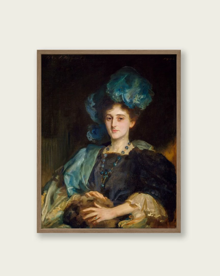 "Portrait Of Miss Katherine Elizabeth Lewis - Lone Fox Art Print - Premium Wall Decor - Best Selling Artwork"