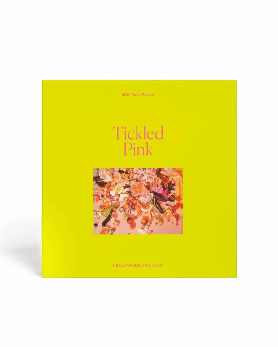"500-Piece Tickled Pink Jigsaw Puzzle – Challenging and Fun Adult Puzzle Game"
