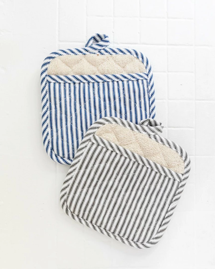 Lone Fox New Noah Stripe Oven Mitt - Heat Resistant Kitchen Glove for Baking and Cooking