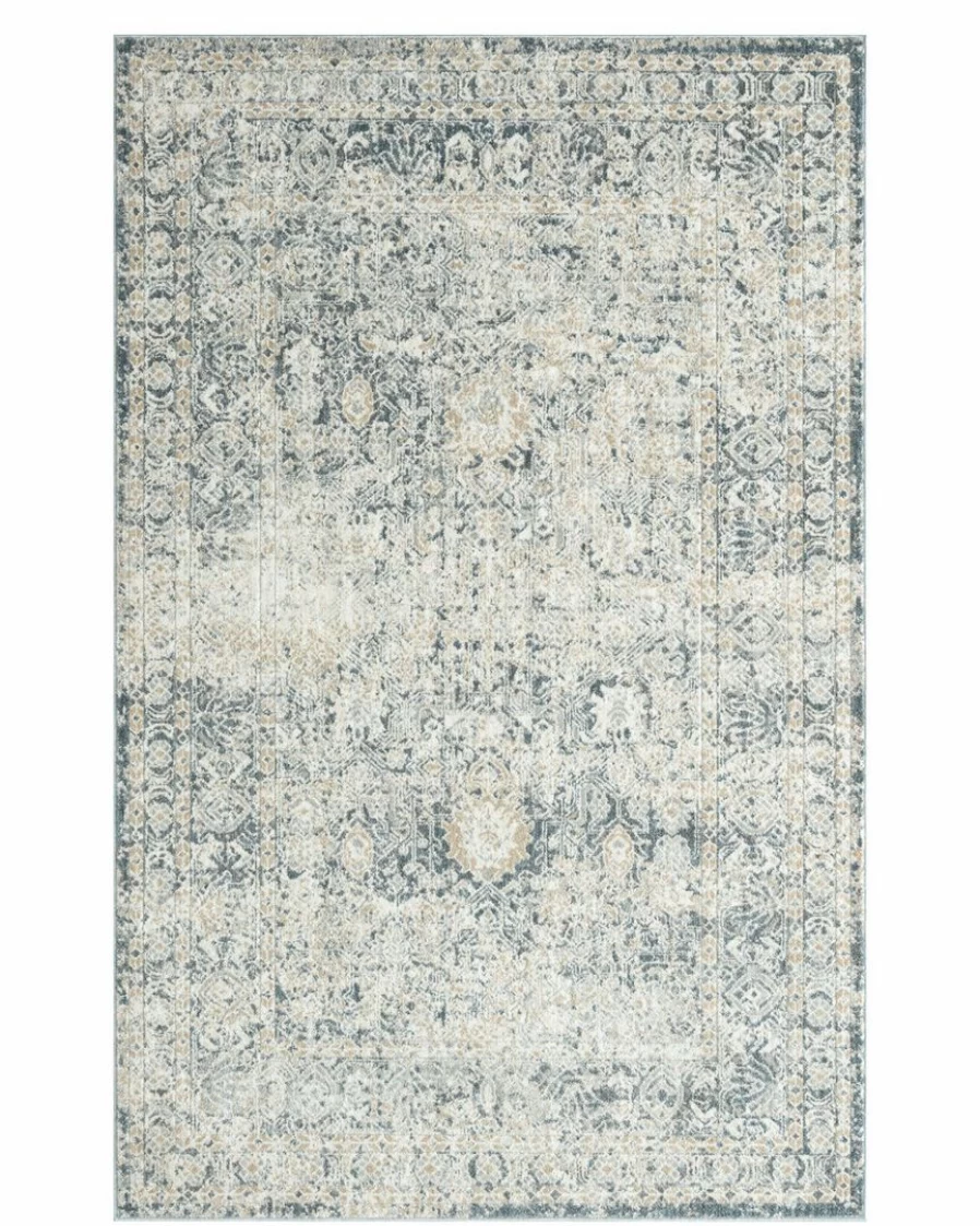"Aria Handmade Vintage Rug - Bohemian Chic Distressed Washable Area Floor Carpet"